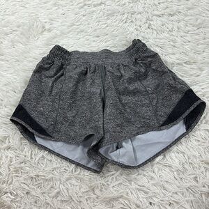 Lululemon Hotty Hot Short II *Long 4" Heather Lux Multi Black